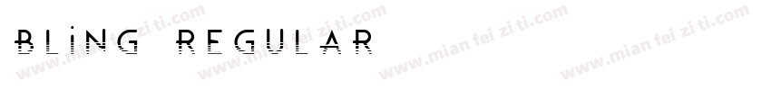 Bling Regular字体转换